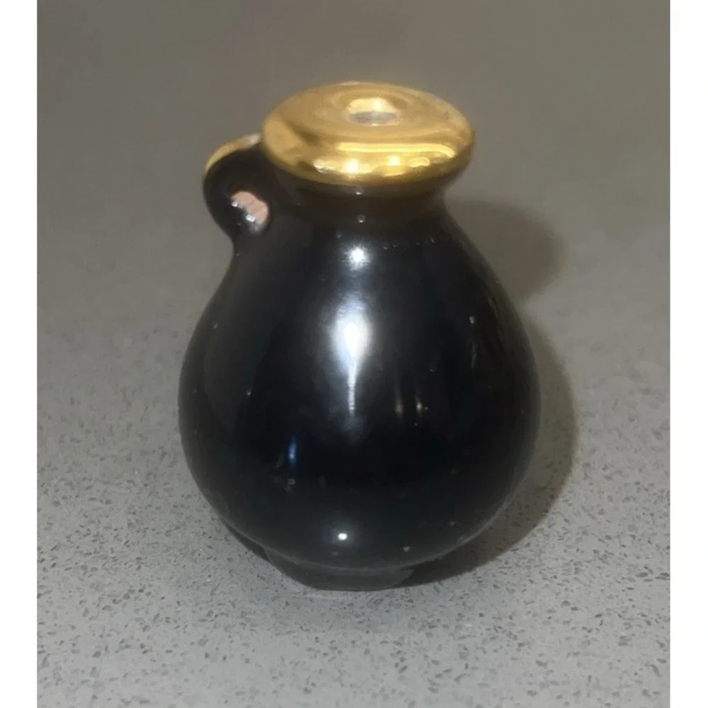 Vintage Greek Vase 24K Gold Handmade Mini 1.5